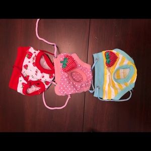 Set of small puppy panties